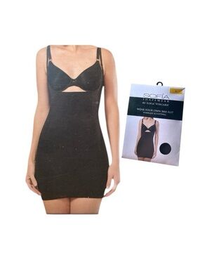 Sofia by Sofia Vergara Black Shapewear Bra Slip